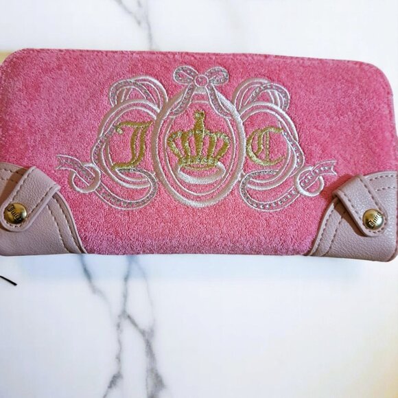 Juicy Couture Lovers Club LG ZA Pink Lemonade Wallet/ Clutch NWT - Picture 4 of 10